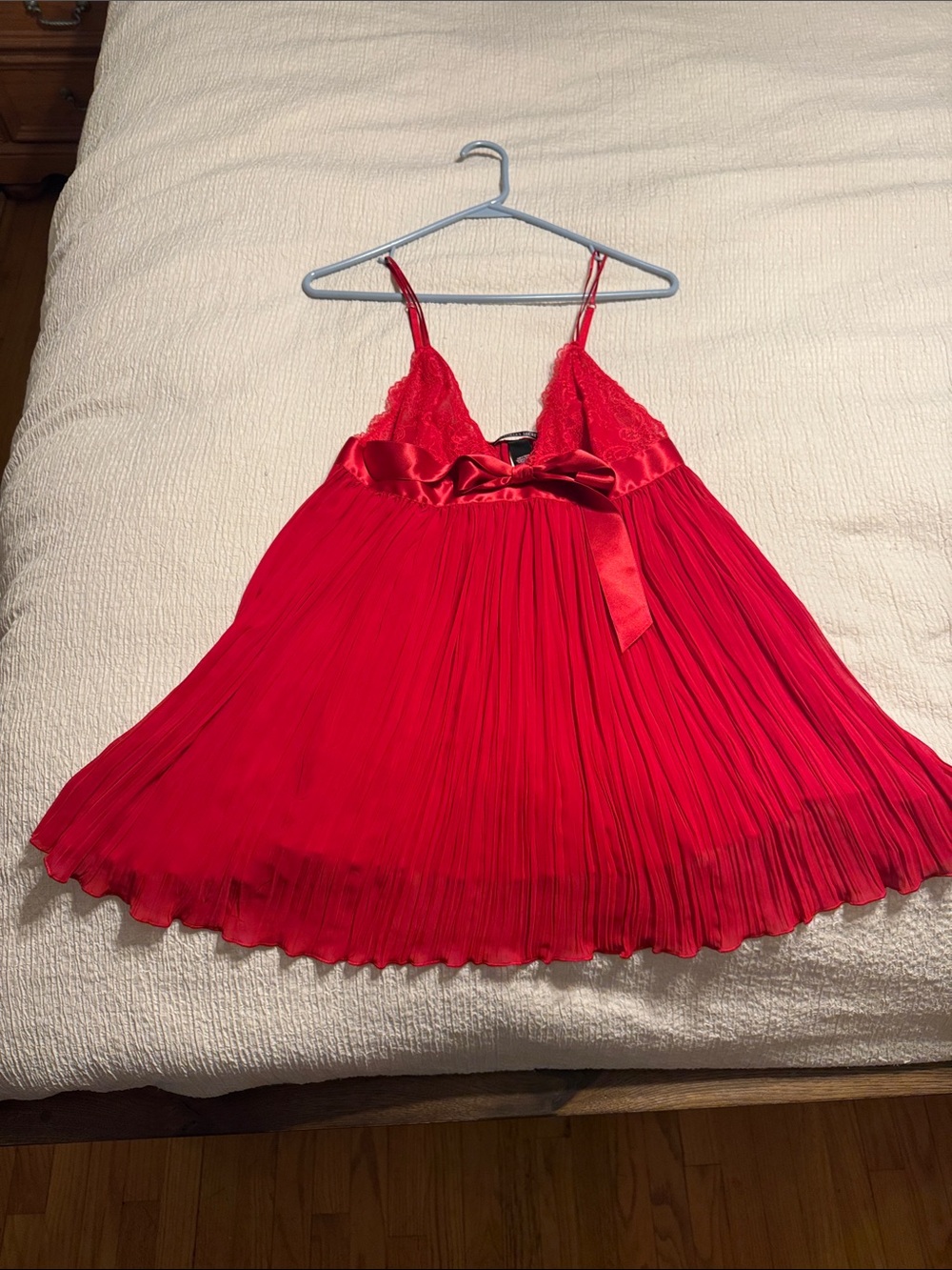 Victoria's Secret Red Lace & Satin Babydoll